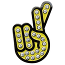 ReadyGolf: Hand Gesture - Fingers Crossed Hand Gesture Ball Marker & Hat Clip with Crystals