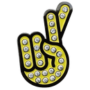 ReadyGolf: Hand Gesture - Fingers Crossed Hand Gesture Ball Marker & Hat Clip with Crystals