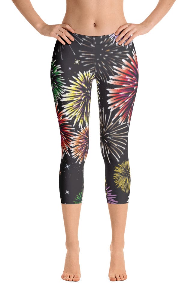 ReadyGOLF: Fireworks Women's Capri Leggings