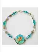 One Putt Designs - Swarovski Crystal & Fish Ball Marker Ankle Bracelet