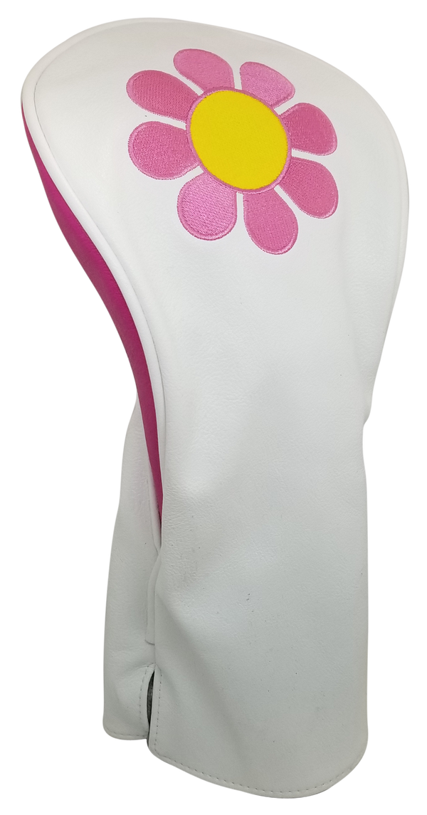 Flower Power Driver Headcover by ReadyGolf (Pink)