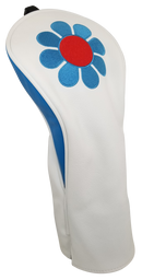 ReadyGolf: Embroidered Fairway Headcover - Flower Power (Blue)