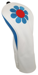 ReadyGolf: Embroidered Fairway Headcover - Flower Power (Blue)