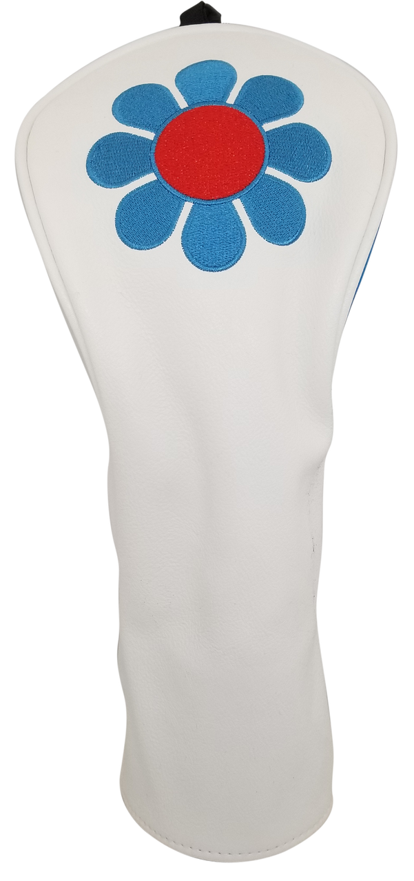 ReadyGolf: Embroidered Fairway Headcover - Flower Power (Blue)