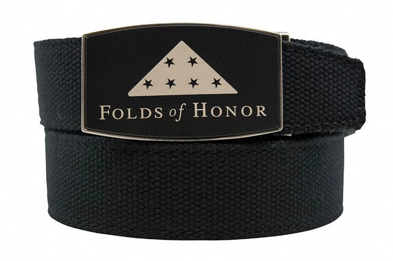 Nexbelt: Folds of Honor Aston Canvas Belt - Black
