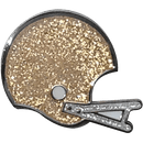 ReadyGolf: Glitter Ball Marker & Hat Clip - Football Helmet