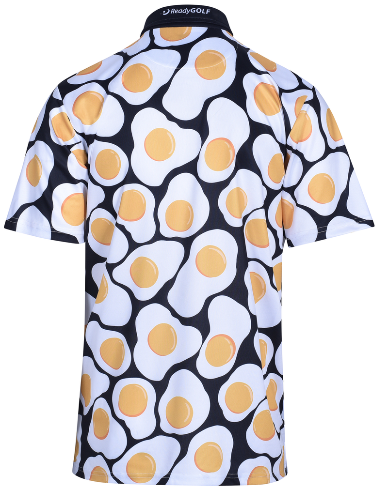 Fried Eggs Mens Golf Polo Shirt by ReadyGOLF