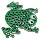 ReadyGolf: Frog Ball Marker & Hat Clip with Crystals