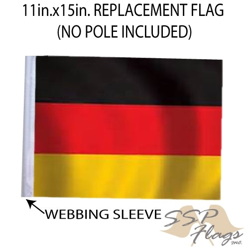 SSP Flags: 11x15 inch Golf Cart Replacement Flag - Germany