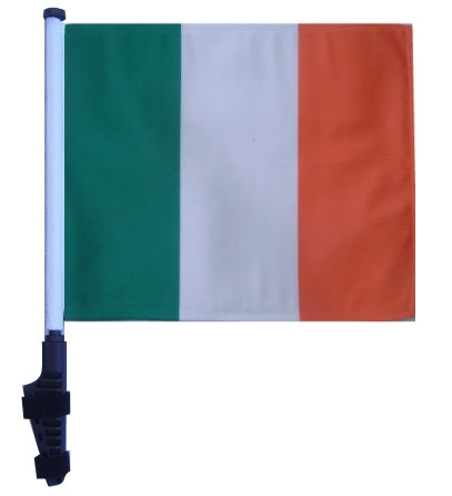SSP Flags: 11x15 inch Golf Cart Flag with Pole - Ireland
