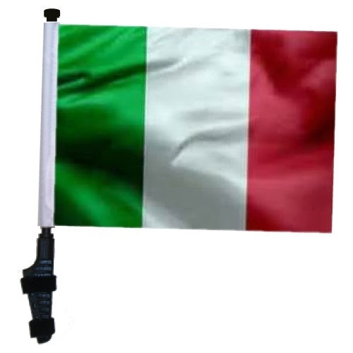 SSP Flags: 11x15 inch Golf Cart Flag with Pole - Italy