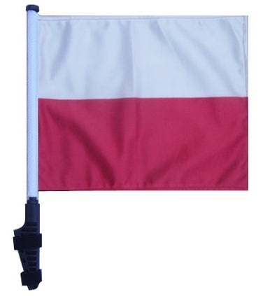 SSP Flags: 11x15 inch Golf Cart Flag with Pole - Poland