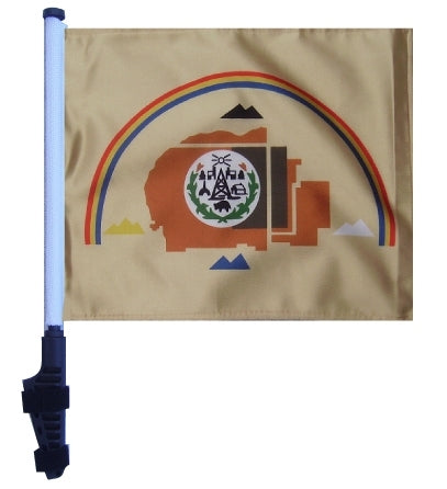 SSP Flags: 11x15 inch Golf Cart Flag with Pole - Navajo Nation