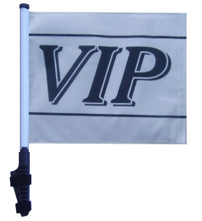 SSP Flags: 11x15 inch Golf Cart Flag with Pole - VIP