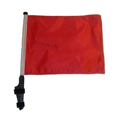 SSP Flags: 11x15 inch Golf Cart Flag with Pole - Red