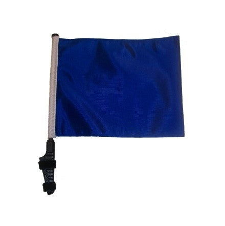 SSP Flags: 11x15 inch Golf Cart Flag with Pole - Blue