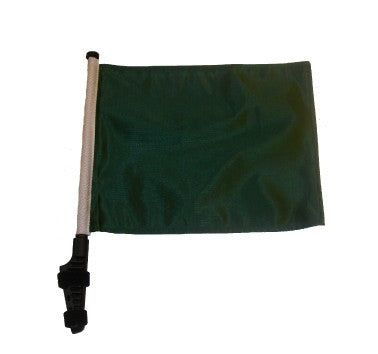 SSP Flags: 11x15 inch Golf Cart Flag with Pole - Green