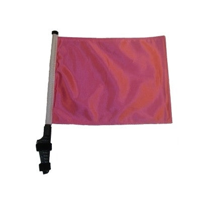 SSP Flags: 11x15 inch Golf Cart Flag with Pole - Pink