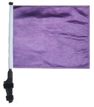 SSP Flags: 11x15 inch Golf Cart Flag with Pole - Purple