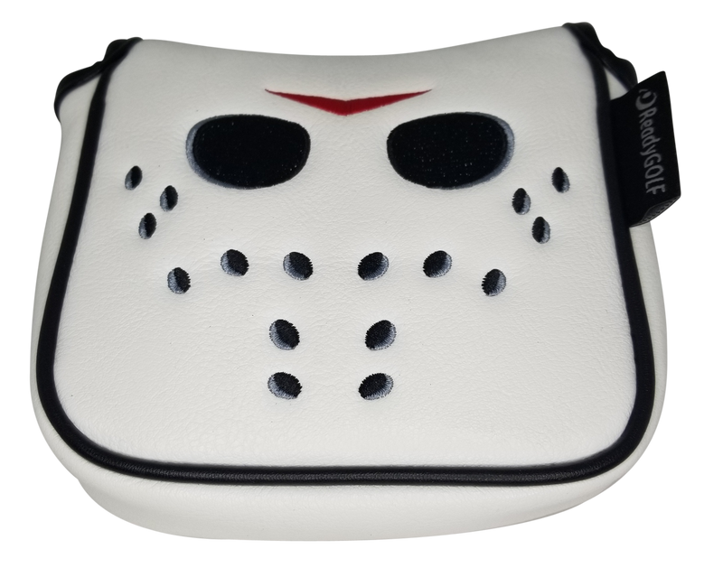 Hockey Goalie Mask Embroidered Putter Cover - XL Mallet