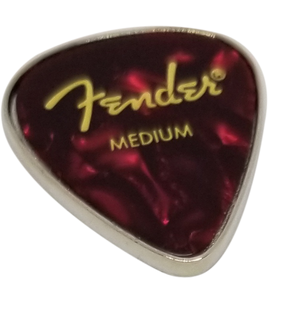 ReadyGolf: Fender Guitar Pick Ball Marker & Hat Clip - Red