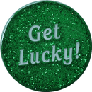 ReadyGolf: Get Lucky / Four Leaf Clover Shamrock 2-Sided Ball Marker
