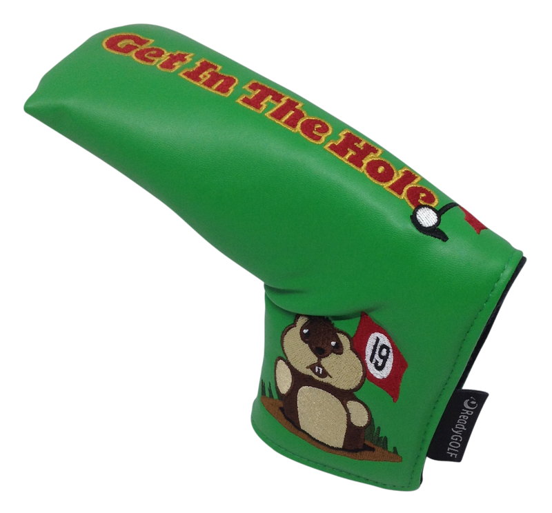 Dancing Gopher Green Embroidered Putter Cover by ReadyGolf - Blade