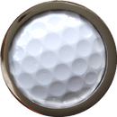 ReadyGolf: Golf Ball Skins Ball Marker & Hat Clip - White