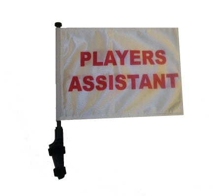 SSP Flags: 11x15 inch Golf Cart Flag with Pole - Players Assistant