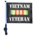SSP Flags: 11x15 inch Golf Cart Flag with Pole - Vietnam Veteran