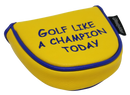 Golf Like A Champion Embroidered Putter Cover - Mallet by ReadyGOLF