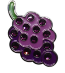 ReadyGolf: Grapes Ball Marker & Hat Clip with Crystals