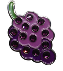 ReadyGolf: Grapes Ball Marker & Hat Clip with Crystals