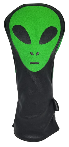 Green Alien Embroidered Driver Headcover by ReadyGOLF