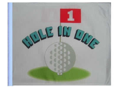 SSP Flags: 11x15 inch Golf Cart Replacement Flag - Hole in One