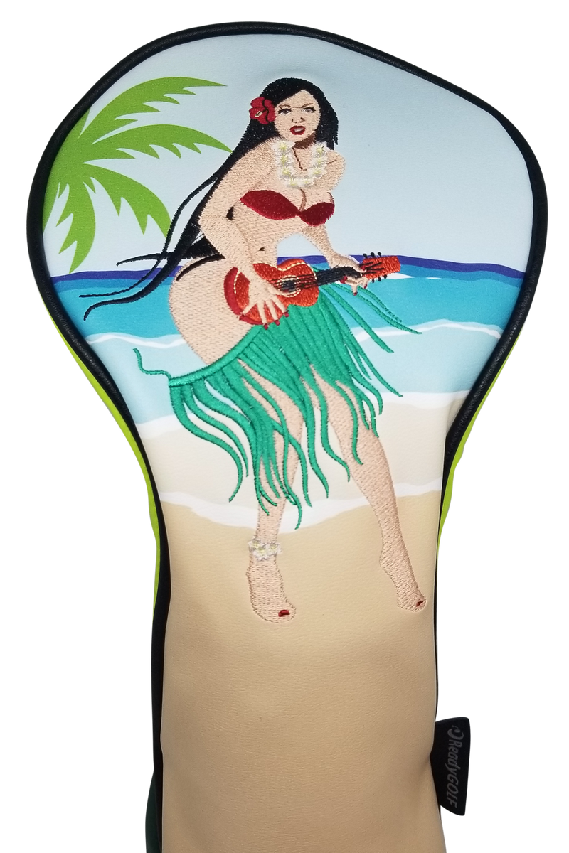Hula Girl Embroidered Driver Headcover by ReadyGOLF