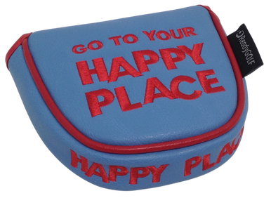 Happy Place Embroidered Putter Cover - Mallet