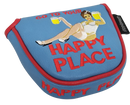 Happy Place Embroidered Putter Cover - Mallet V2