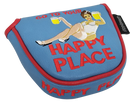 Happy Place Embroidered Putter Cover - Mallet V2
