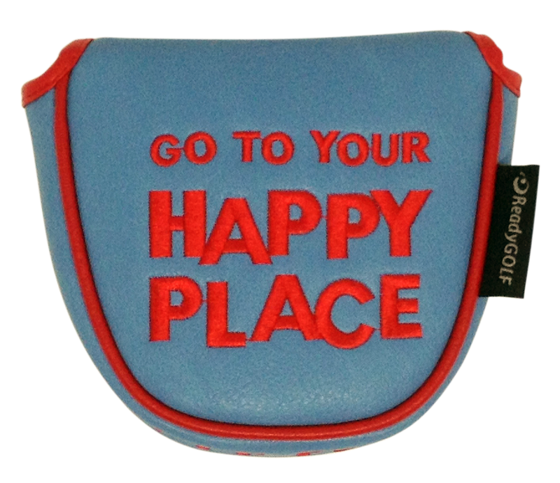 Happy Place Embroidered Putter Cover - Mallet