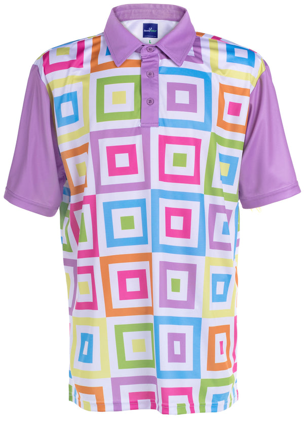 Hip To Be Square Mens Golf Polo Shirt by ReadyGOLF