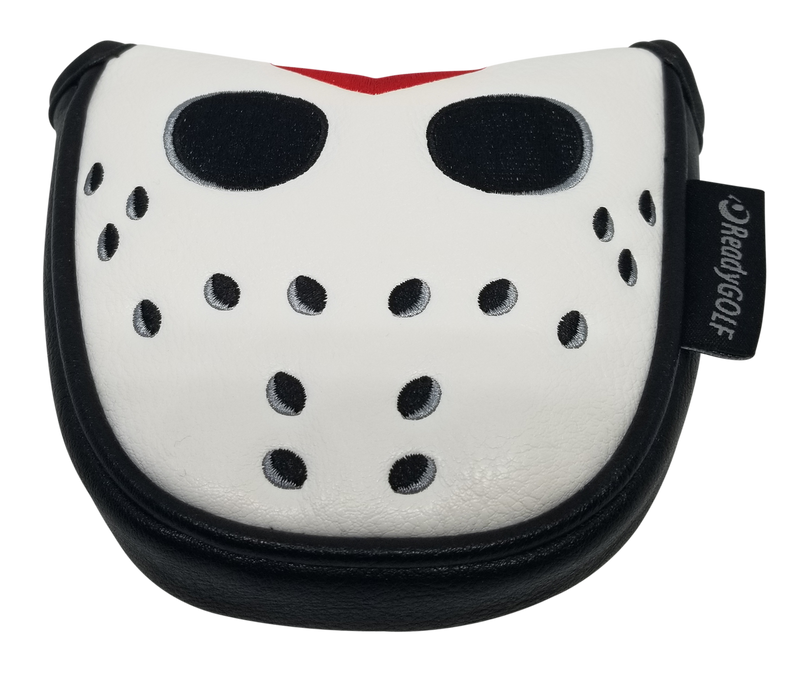 Hockey Goalie Mask Embroidered Putter Cover - Mallet