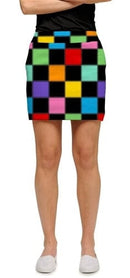 Loudmouth Golf: Womens Skort - HollyWoody Squares (Size 0)