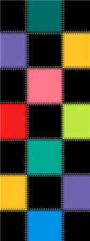 Loudmouth Golf: Womens Skort - HollyWoody Squares (Size 0)