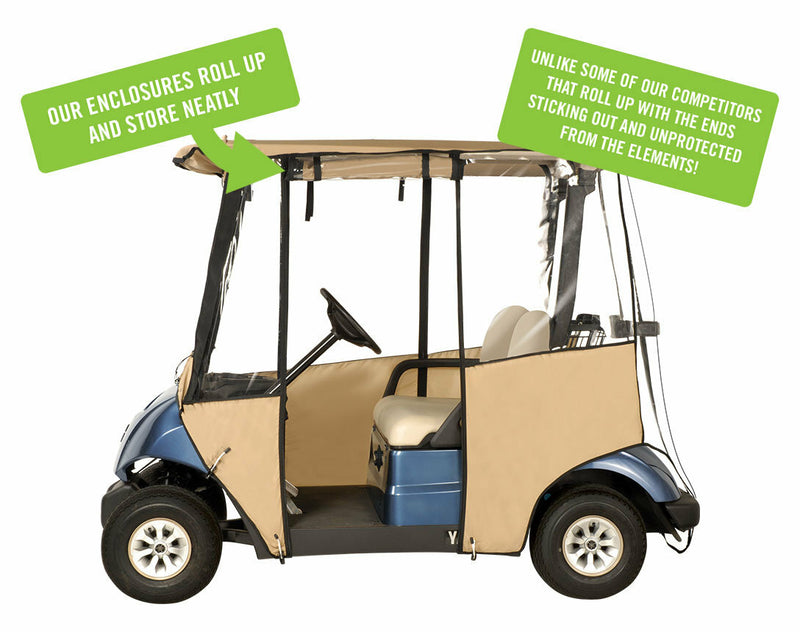 Club Pro: Yamaha Golf Cart Enclosure - 3×4 Drive/Drive2