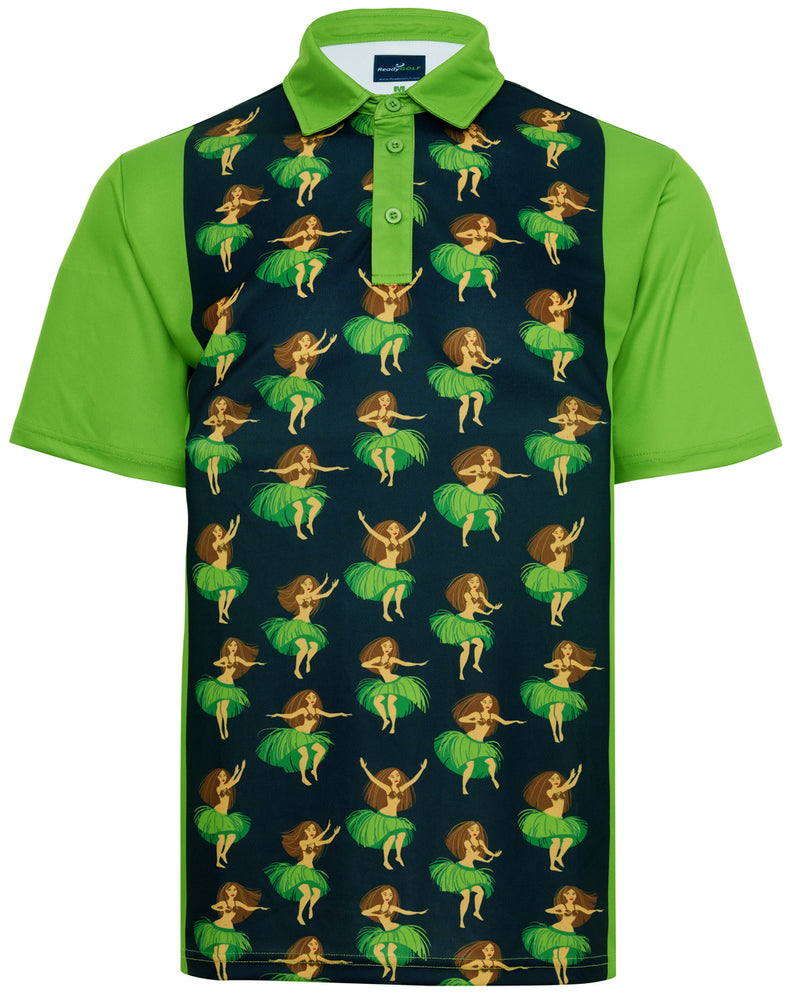 Hula Girls Mens Golf Polo Shirt by ReadyGOLF