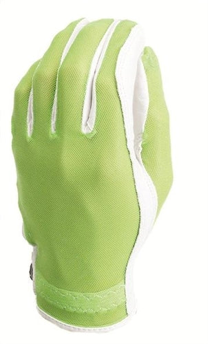 Evertan: Women's Tan Through Golf Glove - Lime Green