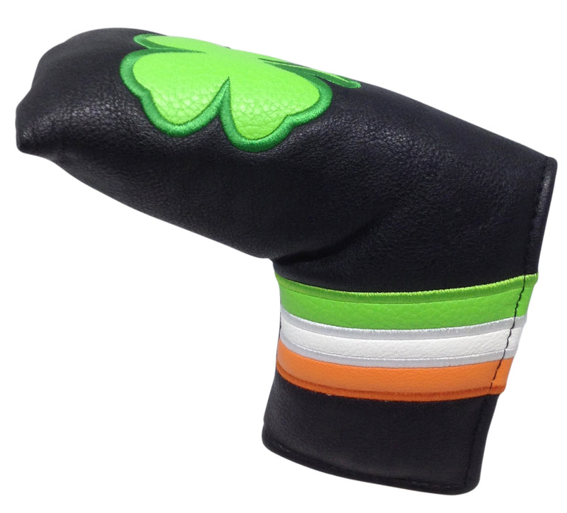 Irish Shamrock Embroidered Putter Cover by ReadyGOLF - Blade