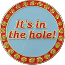 It's In The Hole Golf Ball Marker & Hat Clip with Crystals