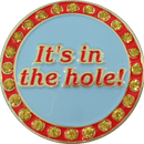 It's In The Hole Golf Ball Marker & Hat Clip with Crystals